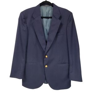 Arnold Palmer Executive Collection Wool Navy Sport Jacket Size 40 Regular
